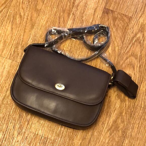 Large Dark Brown Crossbody Bag in Dark Brown Mocca Sense of Function by America - Picture 1 of 14